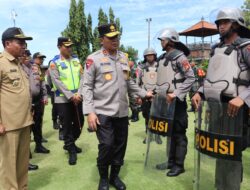 Kapolda Bali Cek Kesiapan Pam TPS Personel Polres Buleleng