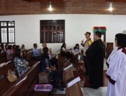 Kapolres Aceh Tengah Gelar Minggu Kasih Di Dua Gereja Di Kabupaten Setempat