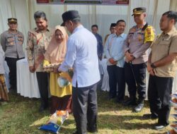 Kapolres Aceh Tengah, Hadiri Pelaksanaan Pasar Murah Di Kecamatan Silih Nara