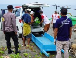 Prosesi Pemakaman ke Dua Jenazah Mr X, yang di Temukan di Perairan Pantai Kab. Jembrana