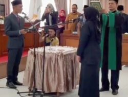 Ketua DPRK Bireuen, Lantik Uswatun Khairat Pergantian Suhaimi Hamd