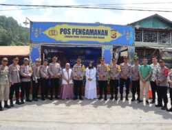 Kapolres Aceh Tengah Cek Kesiapan Pos Pam Dan Pos Yan Kesiapan Pam Idul Fitri 1445 H