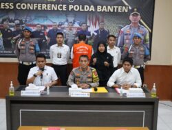 Polda Banten Gelar Press Conference Tindak Pidana Korupsi Pembangunan Jalan Akses Pelabuhan Warna Sari Tahap 2
