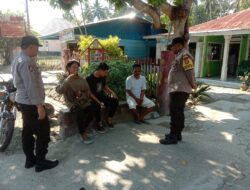 Polsek Ampana Tete.Kamtibmasnya Sambangi Masyarakat.