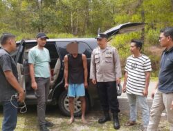 Polsek Linge Berhasil Mengamankan Pelaku Pencurian Kabel Listrik yang sempat melarikan diri ke hutan Pinus