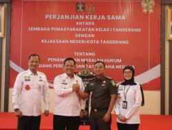 Lapas Kelas 1 Tangerang Penandatangan Perjanjian Dengan Kejaksaan Negeri Tangerang