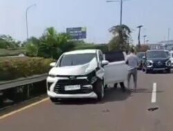 Tabrakan Beruntun di Ruas Tol Sedyatmo Tepatnya di Depan Hotel Orchad., Berakhir Damai*