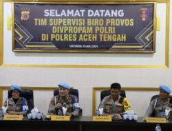 Biro Provos Divpropam Polri Lakukan Supervisi di Polres Aceh Tengah