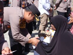Sambut Hari Jadi Bhayangkara ke 78, Polres Aceh Tengah Berikan Bantuan Sosial Sembako Pada Warga Yang Membutuhkan