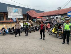 Berikan Rasa Aman, Samapta Polres Aceh Tengah Lakukan Patroli dan Pengaturan Di Sejumlah Lokasi Pasar Pajak Daging Dan Titik Keramaian Masyarakat