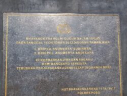 Terukir Abadi, Pesan Pengabdian dari Prasasti Pahlawan Bhayangkara di Tamanjeka Poso