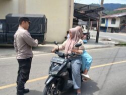 Kapolsek Linge Beserta Personel Gelar Patroli di Daerah Rawan Kecelakaan untuk Menekan Angka Kecelakaan Lalu Lintas
