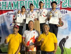 Tim Woodball Kota Palembang Sukses Dapat Mendali Perunggu di Nomor Single Fairway Putra Atas di Banten Woodball Champion 2024