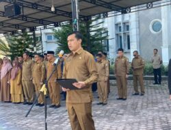 Apel Bersama Di Lingkungan Pemkab Bener Meriah, Drs. Haili Yoga, M.Si Pamitan.