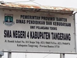 Kepala Sekolah SMAN 4 Tangerang Diduga Melakukan Pungli PPDB, PJ Gubernur Banten Diminta Segera Bertindak Tegas