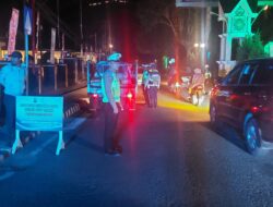 Wujudkan Kamseltibcarlantas, Lagi Polres Aceh Tengah Gelar Razia Gabungan Malam Hari