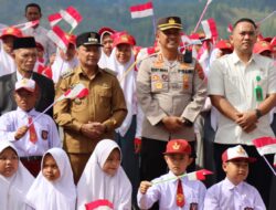 Sambut HUT Ke-79 Kemerdekaan RI, Kapolres Aceh Tengah Hadiri Apel Pemasangan Dan Pembagian Bendera Merah Putih