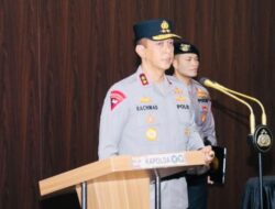 Kapolda Irjen A Rachmad Wibowo Pimpin Serah Terima 4 Pejabat Utama dan 4 Kapolres Dijajaran Polda Sumsel