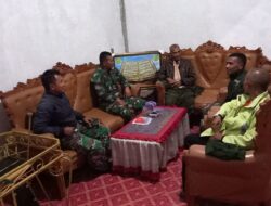 Satgas TMMD Melaksanakan Komsos Dengan Warga