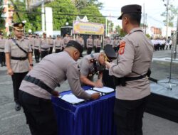 Wakapolres Aceh Tengah Di Ganti, Kapolres Pimpin Serah Terima Jabatan