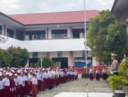 Pembinaan Dini Tertib Berlalulintas, Perwira Ditlantas Polda Sulteng menjadi Pembina Upacara