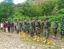Sebelum Melaksanakan Kegiatan, Anggota Satgas TMMD Ke 121 Apel Pagi