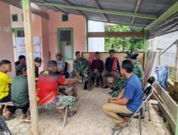 Satgas TMMD Komsos Bersama Masyarakat