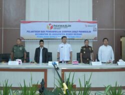 Hadiri pelantikan Panwaslihcam, Asisten 1 Minta Junjung Tinggi Netralitas Dalam Pemilu Serentak