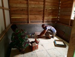 Progres 90 Persen Tercapai, Rehab RTLH Desa Dedamar Dirampungkan Tim Satgas TMMD Kodim 0106/Ateng.