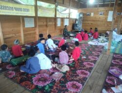 Satgas TMMD Ke 121 Merangkap Guru Ngaji di TPQ Nurul Iman Desa Dedamar.