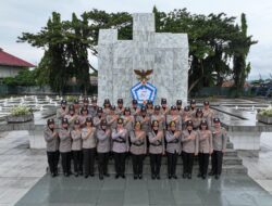 Polwan Polda Sulteng Ziarah ke TMP Tatura, Kenang Jasa Para Pahlawan Jelang Hari Jadi ke-76