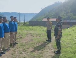 Optimalkan Peran Linmas, Babinsa Bersama Babinkantibmas Berikan Pelatihan PBB dan Pembekalan Wasbang