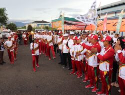 Kirab Api PON XXI Aceh-Sumut Dihadiri Dandim 0106/Ateng di Halaman Gedung KIR Paya Ilang