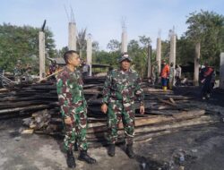 Dandim, Tinjau Satu Unit Rumah Hangus Terbakar Di Bener Meriah.