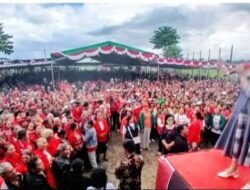 Ribuan Pomparan Borsak Sirumonggur Sihombing Lumbantoruan,Boru, Bere, Ibebere Se Tapanuli Utara,adakan acara doa pemberangkatan (borhat-borhat) Cabub/Cawabub SATIKA SARLANDY,Di Sirkuit SL 2000 Desa Bahal Batu Kec Siborongborong.