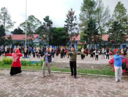 Pj. Bupati Bener Meriah Khairmansyah, S.IP., M.Sc menghadiri kegiatan gerakan kebugaran jasmani di SMAN 3 Timang Gajah.