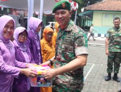 Kodim 0623/Cilegon, Menggelar Bakti Kesehatan Donor Darah dan Pemberian Paket Sembako Dalam Rangka HUT ke 79.