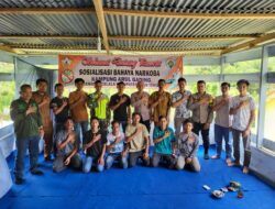 Putus Mata Rantai Penyalahgunaan Narkoba, Kapolsek Celala Sosialisasi Bahaya Narkoba Bagi Pemuda