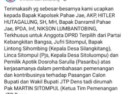 Viral ! Kapolsek Dan Danramil Pahae Jae, DPRD Terpilih serta Kades Bertemu,Diduga Bahas Suksesi Pilkada untuk paslon tertentu.