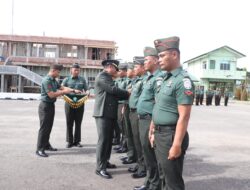 Tradisi Kenaikan Pangkat Periode 1 Oktober 2024 Di Gelar Kodim 01/04 Aceh Timur