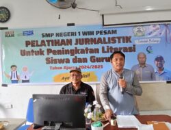 SMP Negeri 1 Wih Pesam Adakan Pelatihan Jurnalistik