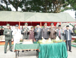 Kodim 0106/Ateng Gelar Upacara HUT TNI ke-79 Bersama Rakyat, Siap Mengawal Indonesia Maju.