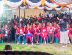 Kampanye sekaligus pelantikan Pengurus TPS Desa Tim pemenangan Paslon No urut 1,Satika-Sarlandy,Desa Sitampurung dan Desa Sigumbang,kec Siborong2,Taput