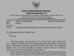 Pj Bupati Taput salah gunakan wewenang,SKPD Pemkab Taput layangkan mosi tak percaya.