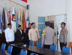 Kapolres Dampingi Pamatwil Polda Aceh Cek Gudang Logistik KIP Kabupaten Aceh Tengah