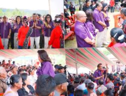 Ribuan Massa Hadiri Kampanye Satika-Sarlandy di Pagaran, Nikson Nababan: Ayo Kita Bersatu dan Rapatkan Barisan.