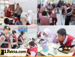 Direktorat Samapta Polda Sumsel Ikut Sosialisasikan Program Makan Sehat dan Bergizi