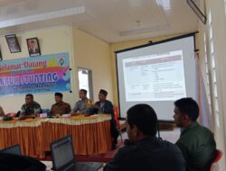 Anggota koramil 02/Bebesen menghadiri Rembuk stunting di desa kampung keramat mupakat kec. Bebesen kab.Aceh tengah