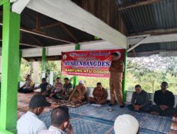 Babinsa Hadiir Acara Musyawarah Rencana Pembangunan Desa Anggaran Tahun 2025 Desa Atu Gogop Kec. Kute Panang Kab. Aceh Tengah