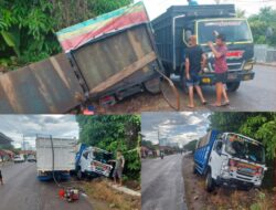 Mobil Angkutan Minyak Ilegal Driling Terprosok, Ceceran Minyak Membuat Masyarakat Cemas.